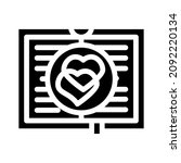 romance literature glyph icon... | Shutterstock .eps vector #2092220134