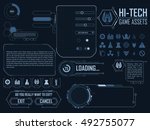 vector elements for strategy... | Shutterstock .eps vector #492755077