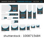 trendy web banners in standard... | Shutterstock .eps vector #1008715684