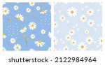 Seamless Patterns With Daisy...