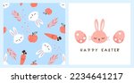Seamless Pattern With Bunny...
