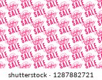 valentine's day sale. holiday... | Shutterstock .eps vector #1287882721