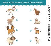 matching game for children ... | Shutterstock .eps vector #386163067