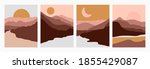 set abstract landscape of... | Shutterstock .eps vector #1855429087