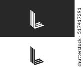 Monogram L Logo Letter Hipster  ...