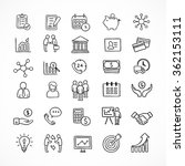 business icons and infographic... | Shutterstock .eps vector #362153111