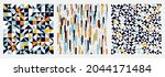 set of retro backgrounds ... | Shutterstock .eps vector #2044171484