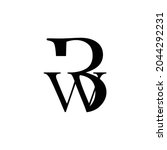 Initial Letter Logo Bw ...