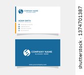 modern business card | Shutterstock .eps vector #1374701387