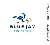 Blue Jay Bird Logo Design...