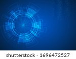 abstract futuristic internet... | Shutterstock .eps vector #1696472527