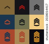 colorful enlisted ranks... | Shutterstock .eps vector #2028014417
