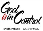 god is in control. christian... | Shutterstock .eps vector #1233495037