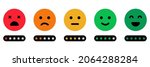 emoji feedback scale with stars ... | Shutterstock .eps vector #2064288284