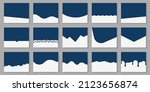 set of template dividers shapes ... | Shutterstock .eps vector #2123656874