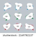 vector white speech bubble with ... | Shutterstock .eps vector #2169782137