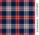 Plaid Pattern Vector In Navy...