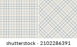 Abstract Plaid Pattern Tweed In ...