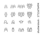 people and team icons set vector | Shutterstock .eps vector #1711676494