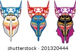Vector Ghost Mask On White...