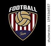 soccer logo or football club... | Shutterstock .eps vector #1593368557