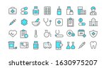 set vector line icons  sign and ... | Shutterstock .eps vector #1630975207