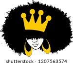 Afro Woman With Crown 