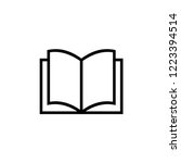 book icon vector  open book... | Shutterstock .eps vector #1223394514