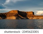 Small photo of Temple Bar rock formation on Lake Mead Nevada