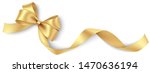   Decorative Golden Bow With...