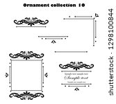 lack ornament elements on a... | Shutterstock .eps vector #1298100844