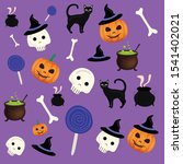 holiday halloween illustration... | Shutterstock .eps vector #1541402021