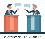 political debate vector... | Shutterstock .eps vector #1779058517