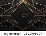 abstract black and gold... | Shutterstock .eps vector #1922959127