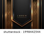 abstract black and gold luxury... | Shutterstock .eps vector #1998442544