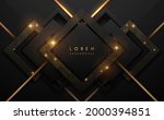 abstract black and gold luxury... | Shutterstock .eps vector #2000394851
