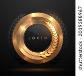golden circle template with... | Shutterstock .eps vector #2019388967