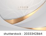 abstract white and gold luxury... | Shutterstock .eps vector #2033342864
