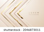 abstract white and gold arrow... | Shutterstock .eps vector #2046873011