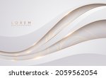 abstract white and gold waved... | Shutterstock .eps vector #2059562054