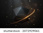 abstract black geometric shape... | Shutterstock .eps vector #2072929061