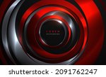 abstract red and gray metal... | Shutterstock .eps vector #2091762247