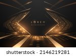 golden light spots scene on... | Shutterstock .eps vector #2146219281