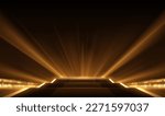 abstract golden light rays...