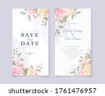 elegant wedding invitation... | Shutterstock .eps vector #1761476957
