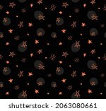 Seamless Halloween Pattern For...