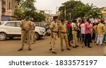 Small photo of Sangli/Maharashtra/India-10/12/2020; Protest for Women protection, safety and justice against rape, murder, dishonour,killing. Protest by Bharatiya janata party, mahila morcha (Women's front).