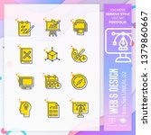 web   design icon set with... | Shutterstock .eps vector #1379860667