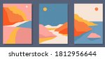 abstract coloful landscape... | Shutterstock .eps vector #1812956644