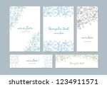winter frame set | Shutterstock .eps vector #1234911571